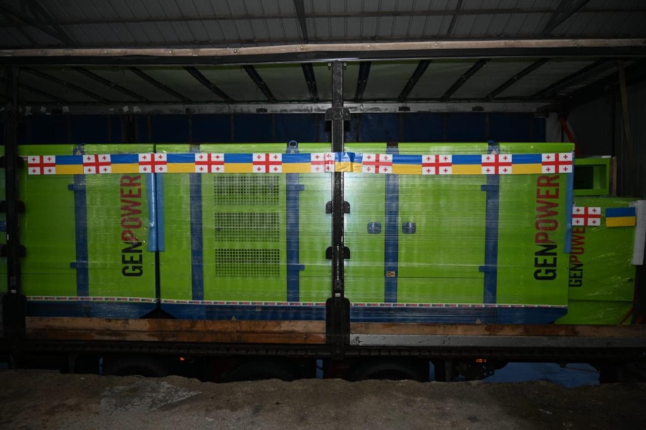 საქართველო უკრაინაში გენერატორებს აგზავნის და უკრაინელებისთვის დახმარების პროგრამას ახანგრძლივებს