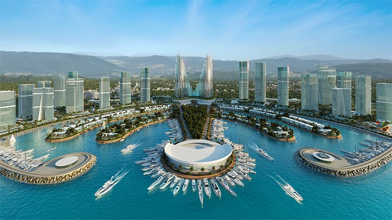 „ამბასადორი აილენდ ბათუმმა” კუნძულის ტერიტორიაზე მრავალფუნქციური კომპლექსის მშენებლობა დაიწყო