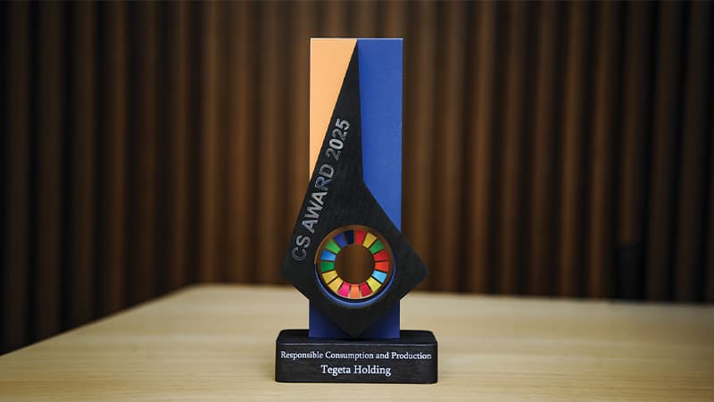 CS AWARD 2025 – „თეგეტა“ ნომინაციაში – „მდგრადი მოხმარება და წარმოება“ გამარჯვებულია