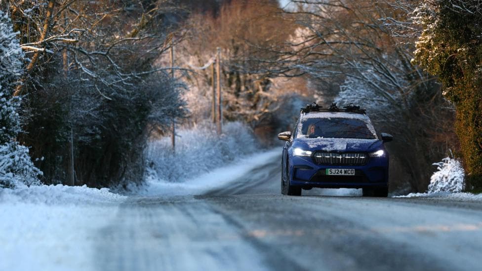Weather warnings extended as ice and snow blanket parts of UK