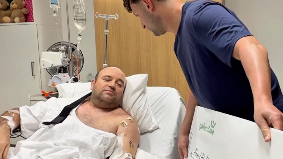 Watch: Bondi hero Ahmed Al Ahmed given donations totalling £1.24m