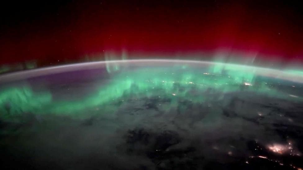 Watch: Nasa astronaut films Northern Lights from space
