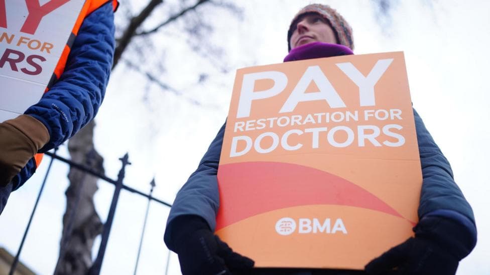 Doctors start five-day strike as hospitals grapple with flu wave