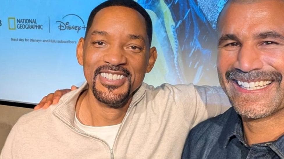 Will Smith visits Antarctica with ex-rugby star in seven-continent adventure