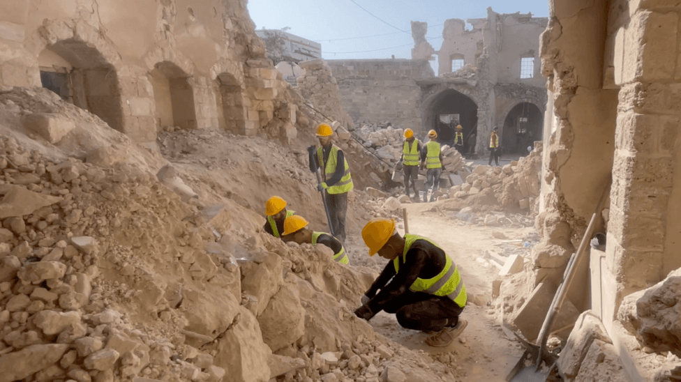 'Like first aid for manuscripts': Recovery work begins at Gaza's war-damaged heritage sites