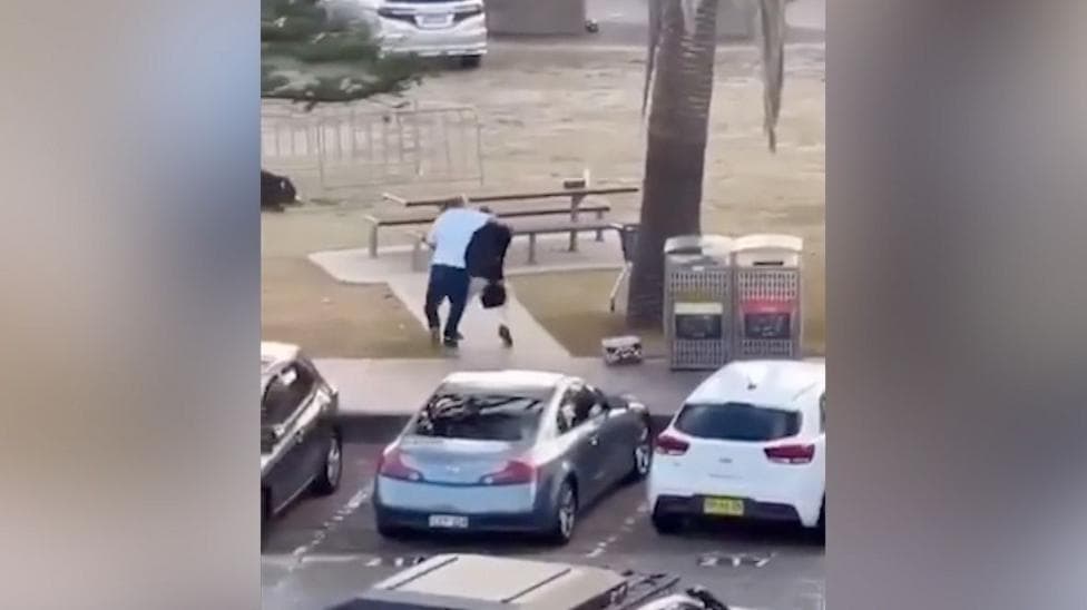 Eyewitness captures moment man tackles and disarms shooter