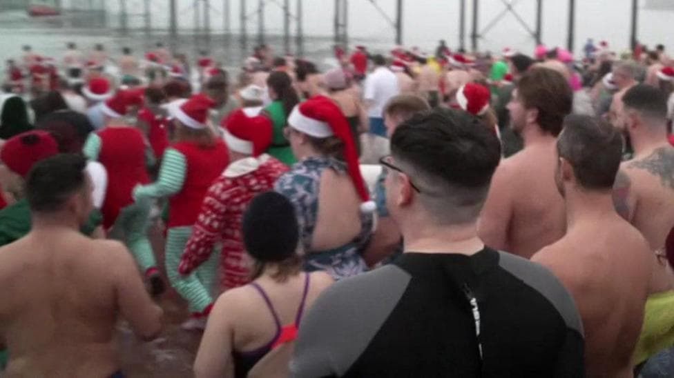 Some festive swims cancelled after wind warning