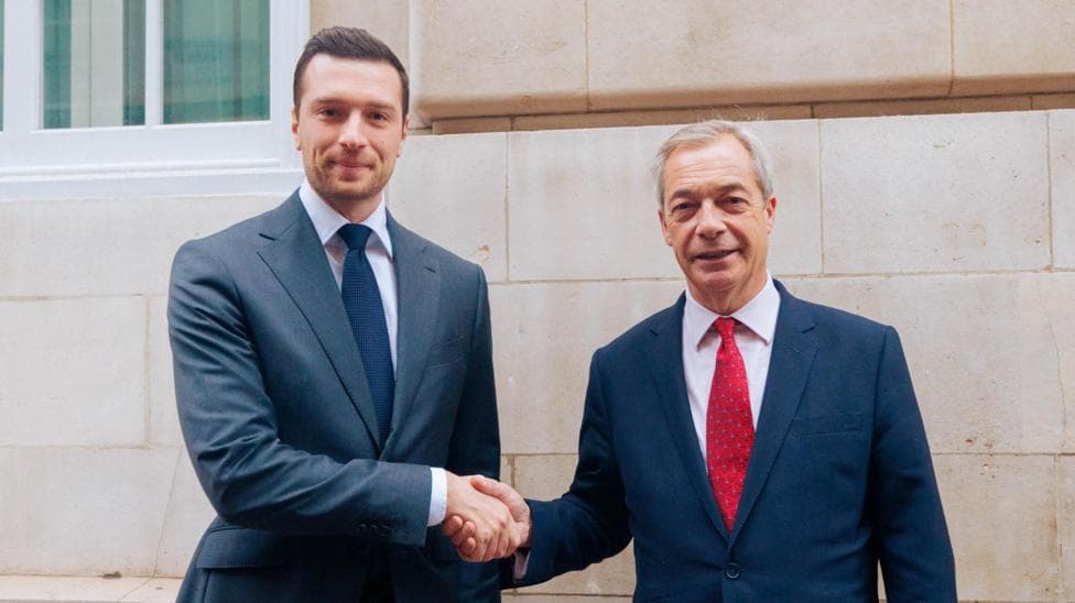 Nigel Farage meets French far-right leader in London