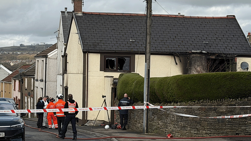 Two killed after garden explosion and house fire