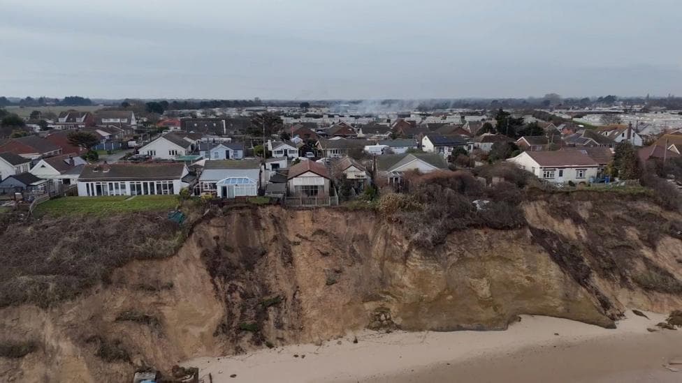Residents told to evacuate immediately before clifftop homes collapse