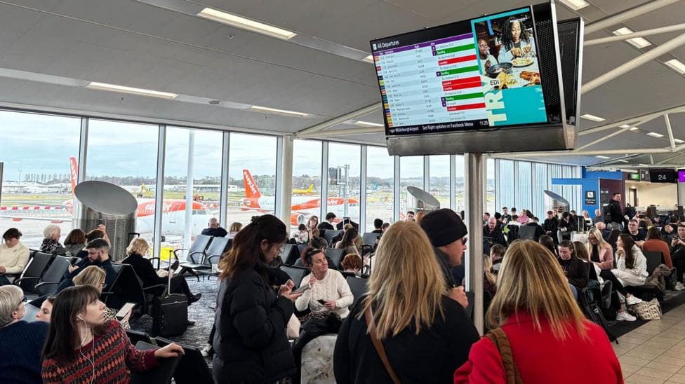Disruption as flights resume at Edinburgh Airport after outage