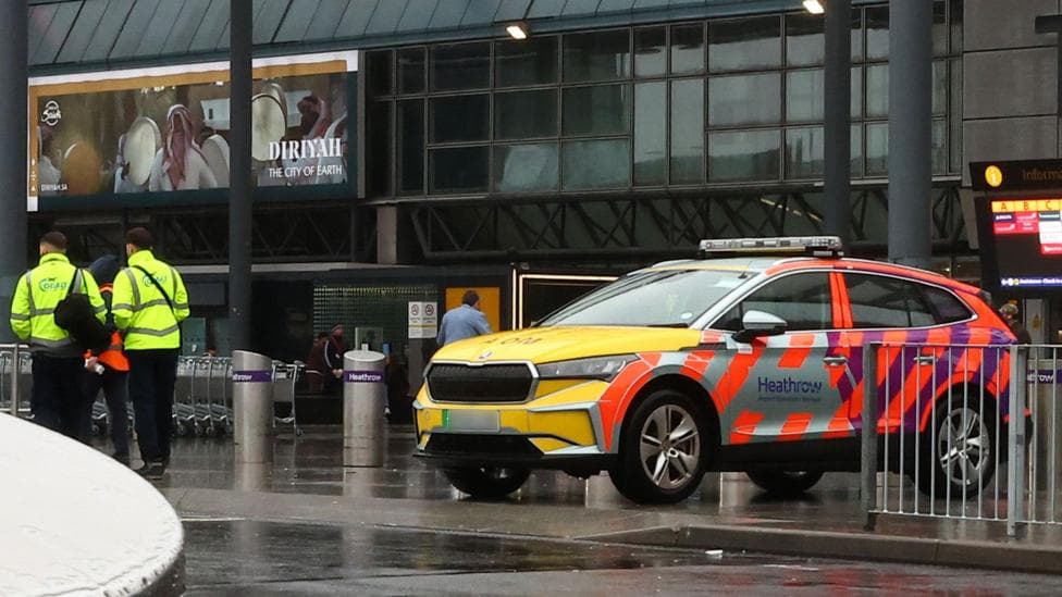 Two charged over Heathrow suitcase robbery and suspected pepper spray attack