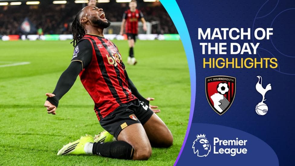 Semenyo strikes late as Bournemouth edge out Spurs