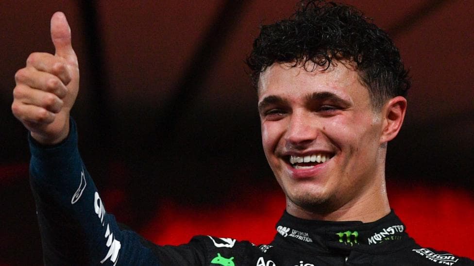Where does Lando Norris rank among the other F1 British world champions?