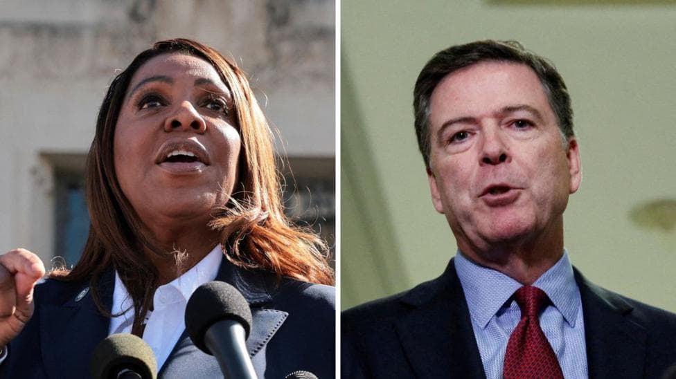 Judge dismisses cases against ex-FBI boss James Comey and NY attorney general Letitia James