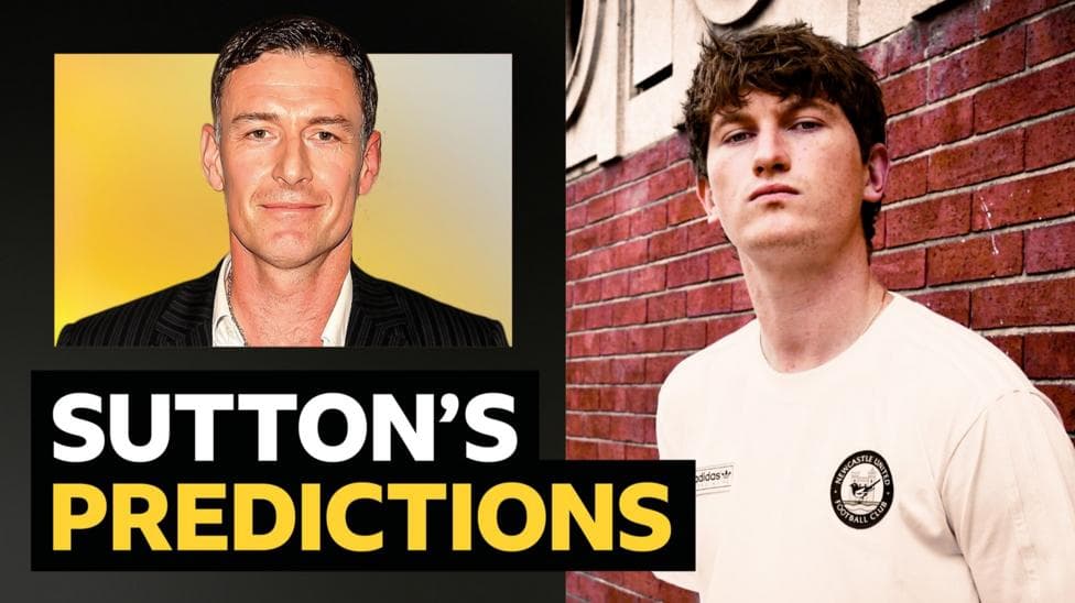 Sutton's predictions v singer-songwriter & Newcastle fan Andrew Cushin
