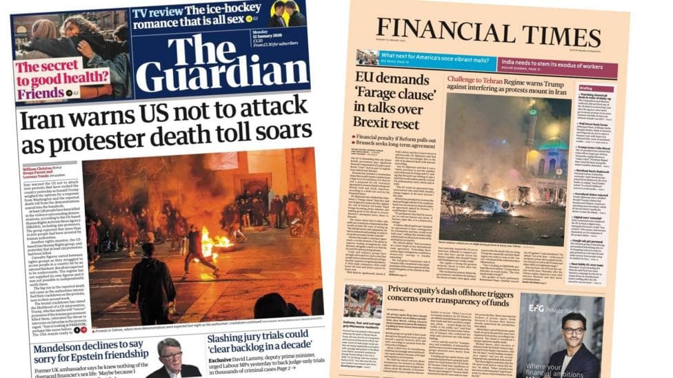 The Papers: 'Protester death toll soars' and 'EU demands "Farage clause"'