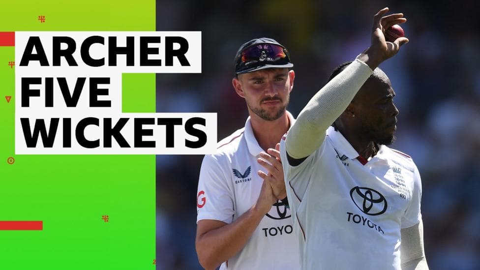 Archer finishes with five wickets as Australia bowled out for 371