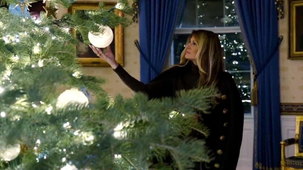 Watch: Melania Trump reveals White House Christmas decorations