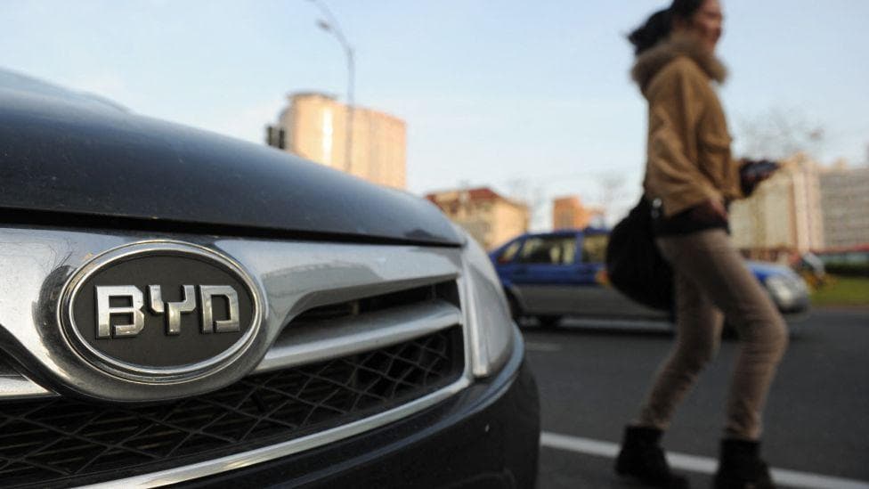 China's BYD overtakes Tesla as world's top EV seller