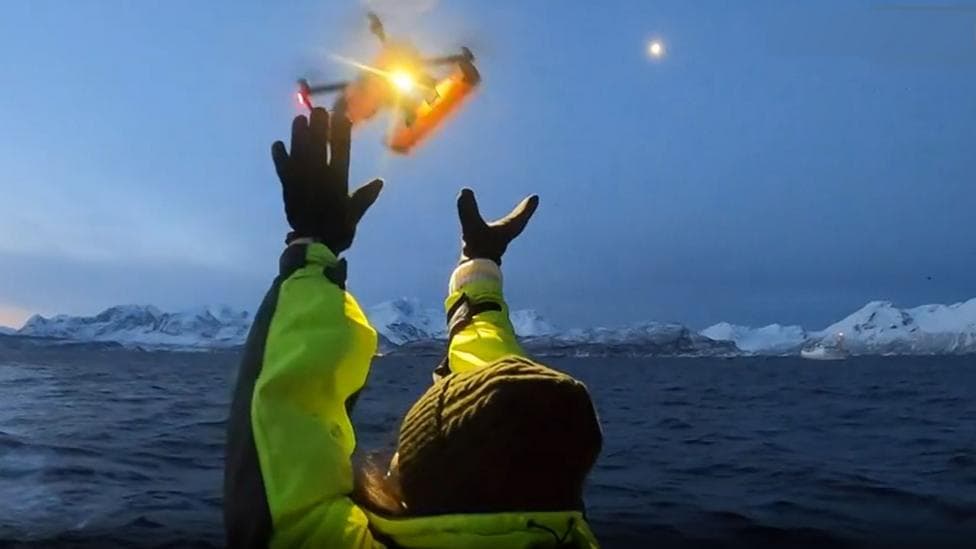 Drones detect deadly virus in Arctic whales' breath