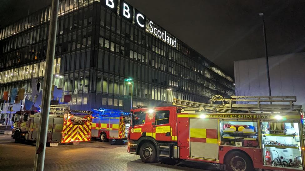 BBC Scotland HQ evacuated after fire breaks out