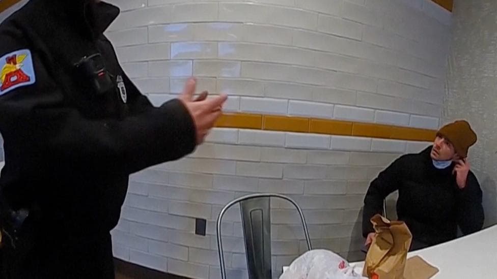 'What's your name?' - Moment police confront Luigi Mangione at McDonald's