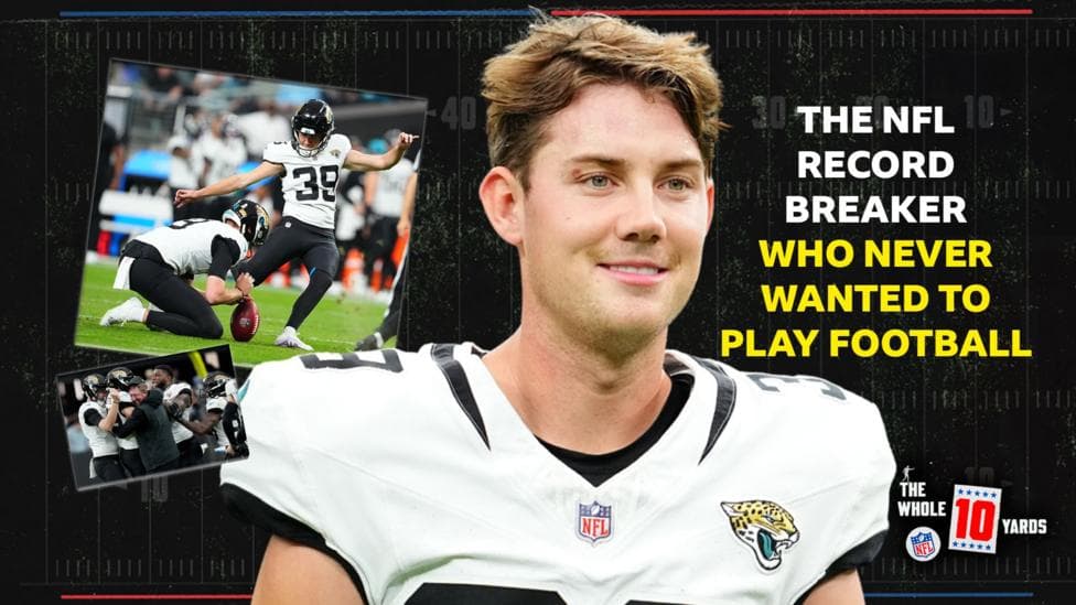 The NFL record-breaker who never planned to play the sport