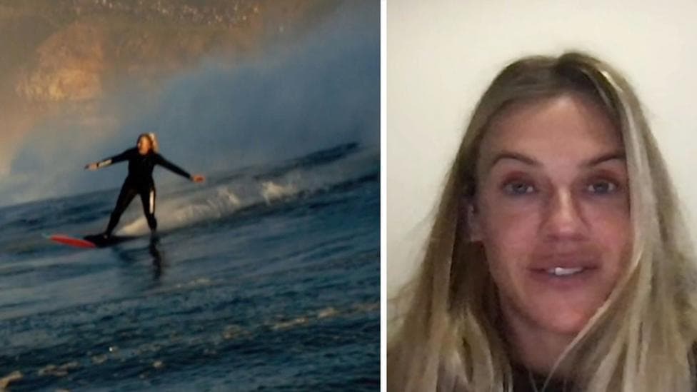 Watch: British surfer puts fear aside to take on monster wave